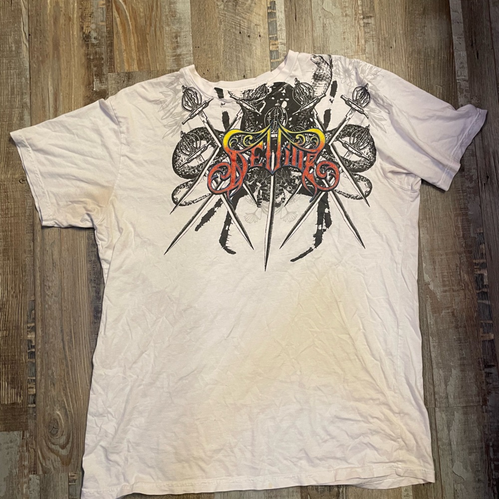 SOLD - affliction style graphic t-shirt y2k